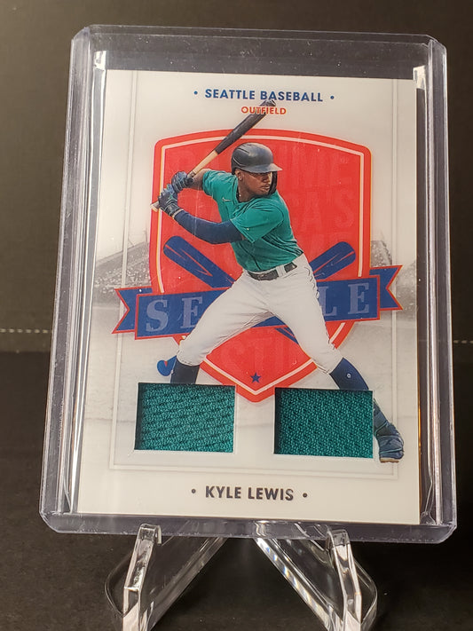 Kyle Lewis 2021 Panini Chronicles America’s Pastime Dual Jersey Relic Mariners #59