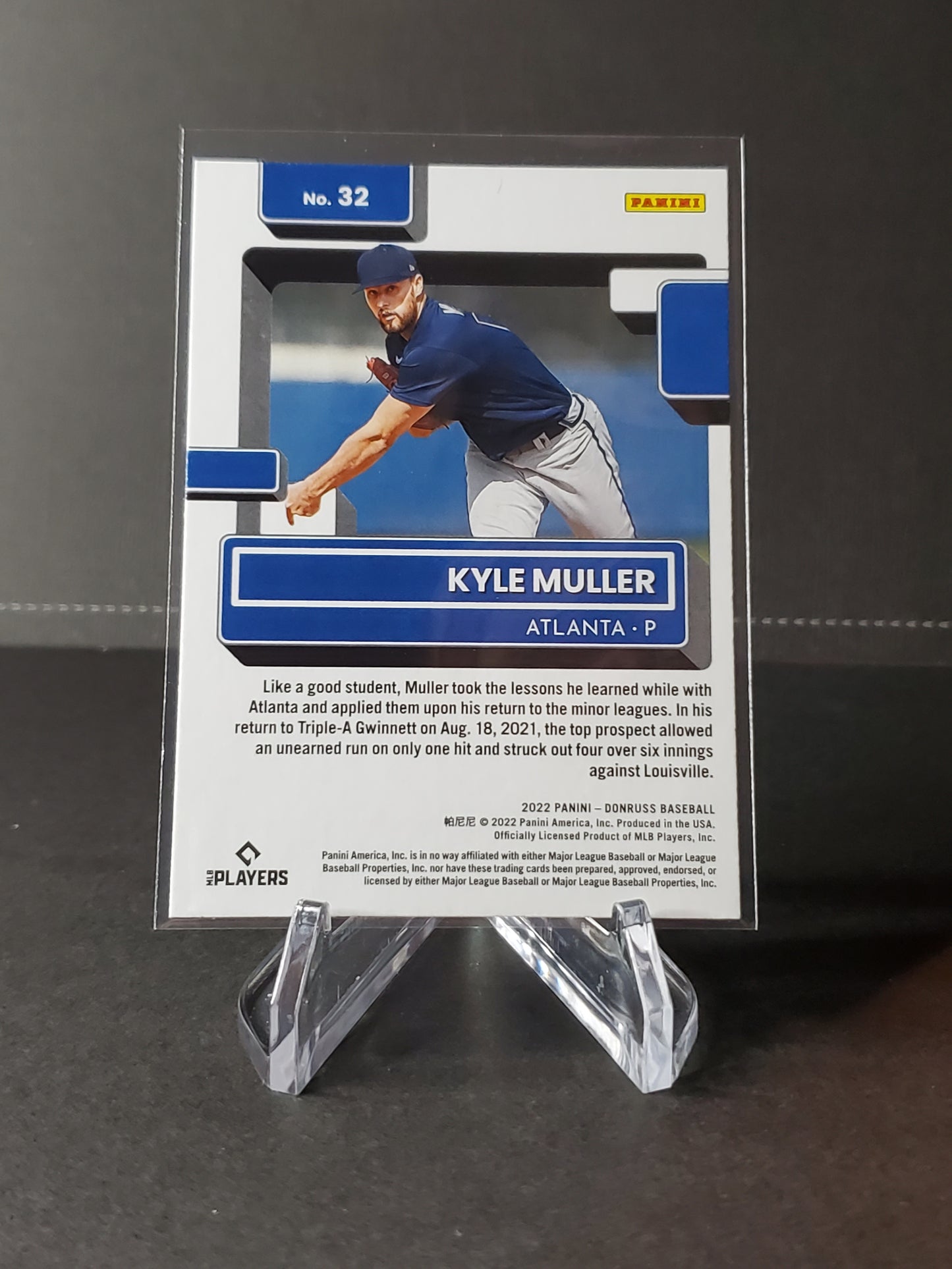 Kyle Muller 2022 Panini Donruss Baseball Rated Rookie #32