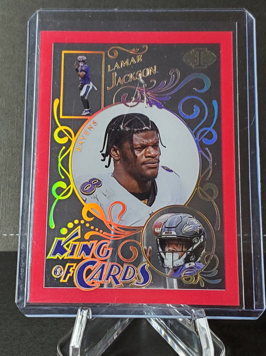 Lamar Jackson - 2021 Panini Illusions - King of Cards #KC-3: /399