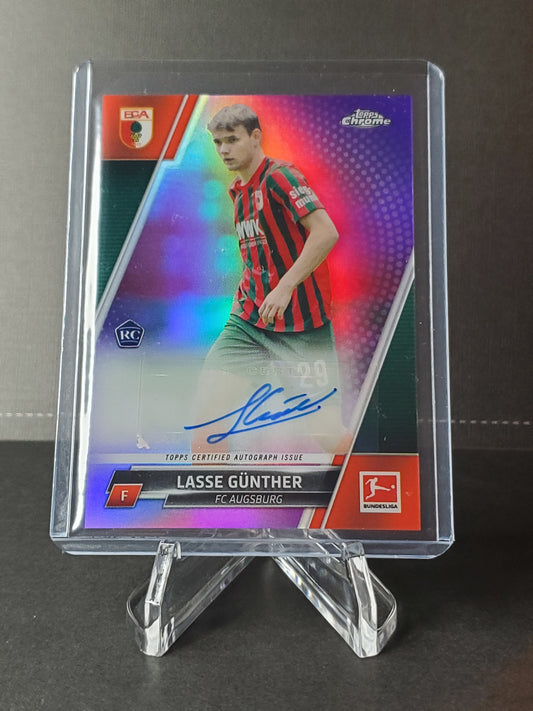 Lasse Gunther 2021-2022 Topps Chrome Bundesliga (RC) AUTO #BCA-LGU: /199