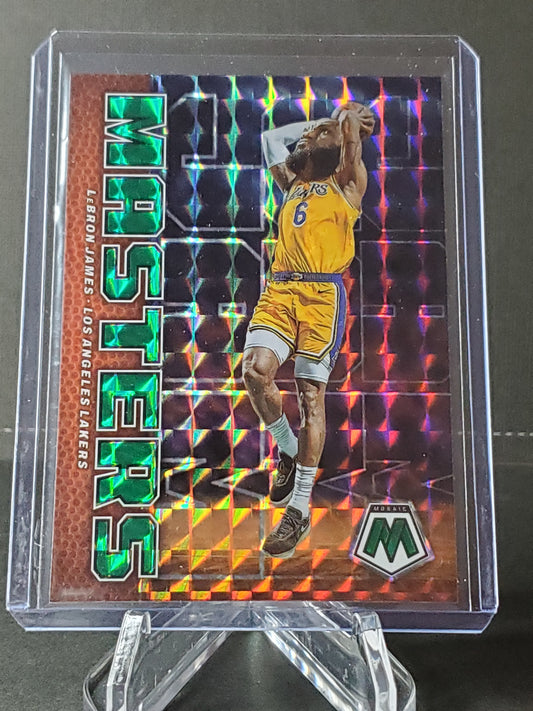 LeBron James 2023 Panini Mosaic Green Jam Masters Prizm #1