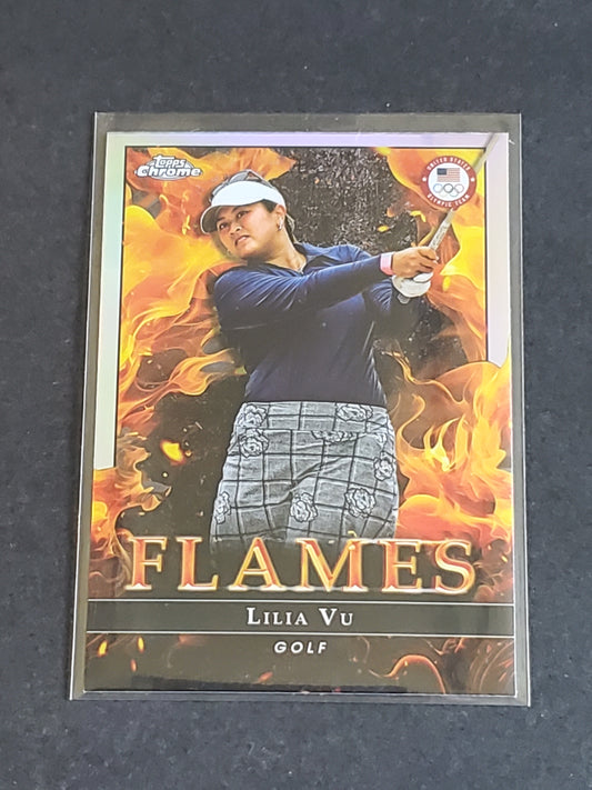 Lilla Vu 2024 Topps Chrome US Olympic and Paraolympic Hopefuls FLAMES #F-2