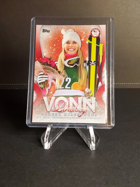 Lindsey Vonn 2018 Topps US Olympics Career Milestones LV-14