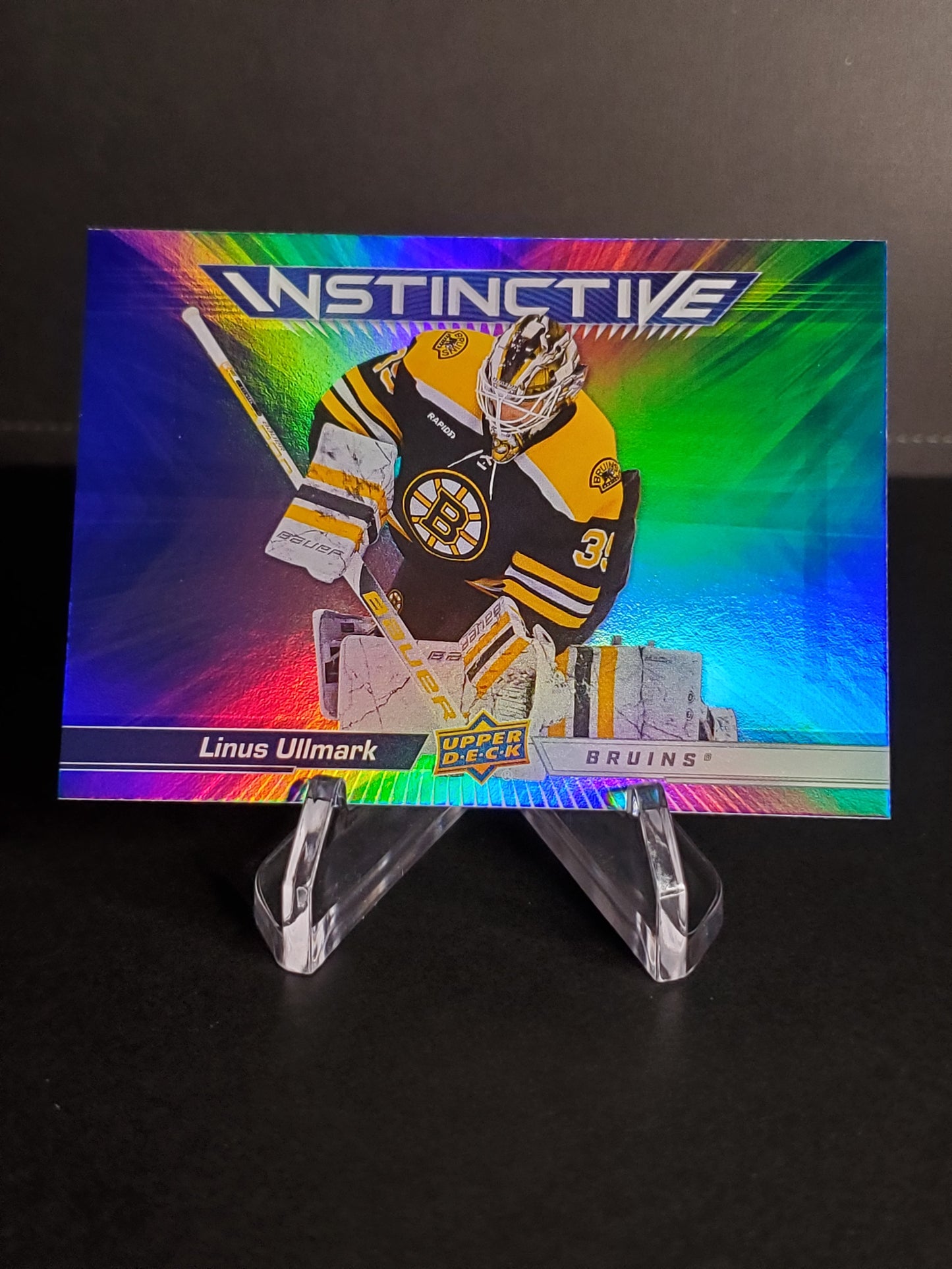 Linus Ullmark 2023/24 Upper Deck Series 2 Instinctive #IN-23