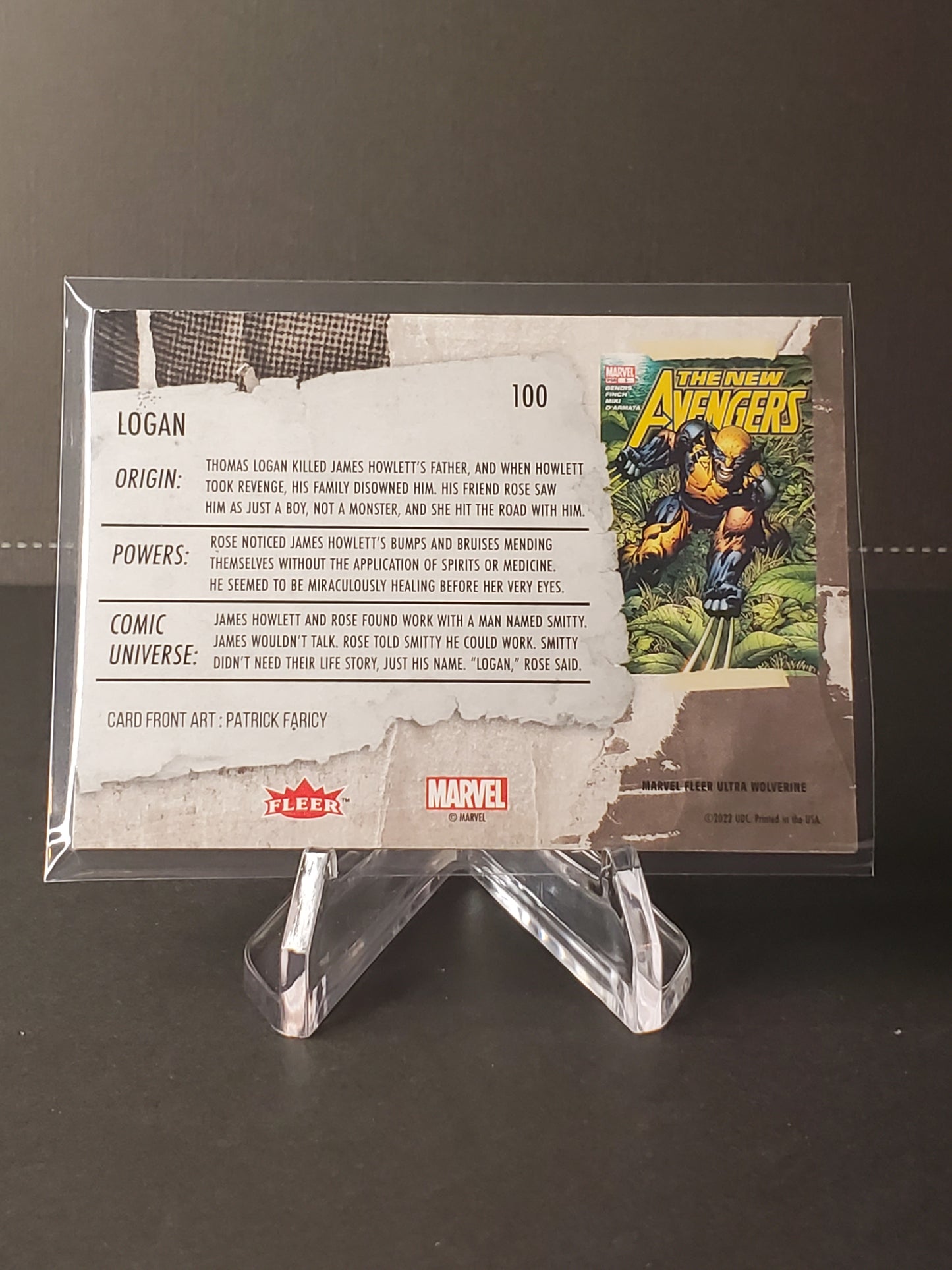 Logan 2023 Fleer Ultra Wolverine #100