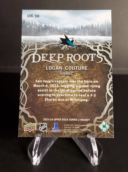 Logan Couture 2023/24 Upper Deck Series 2 Deep Roots #DR-30