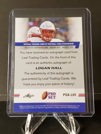 Logan Hall 2022 Leaf Pro Set AUTO XRC #PSA-LH1