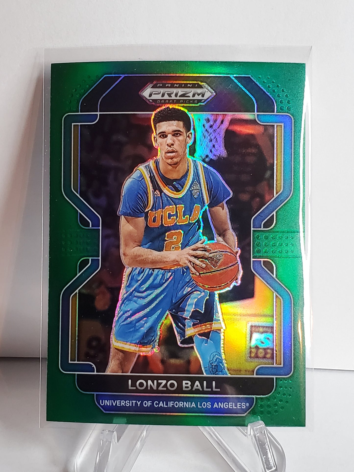 Lonzo Ball 2022 Panini Prizm Draft Picks Green Prizm #35