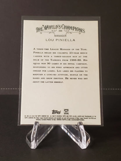 Lou Piniella 2022 Topps Allen & Ginter SP #344