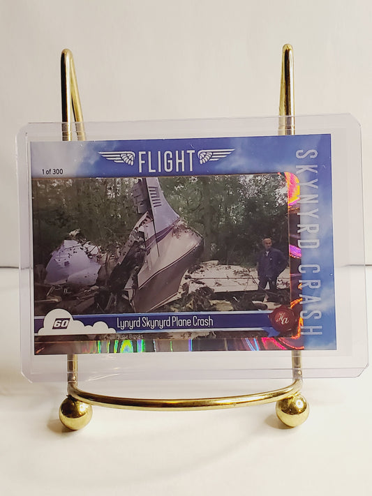 Lynyrd Skynyrd Plane Crash - Flight Historic Autograph Parallel Insert #'d /300