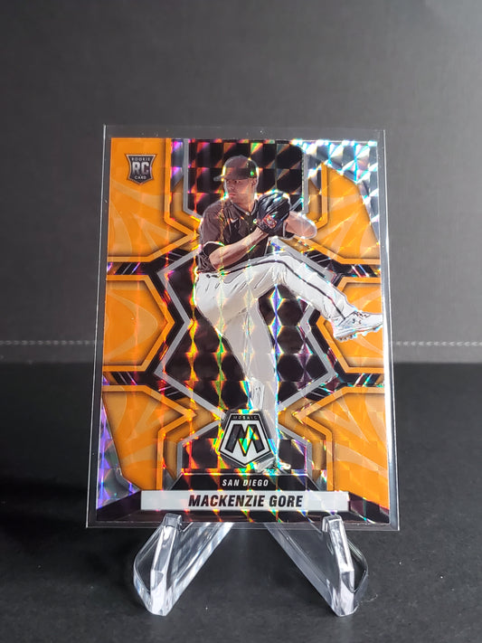 Mackenzie Gore 2022 Panini Mosaic Orange Prizm RC #267