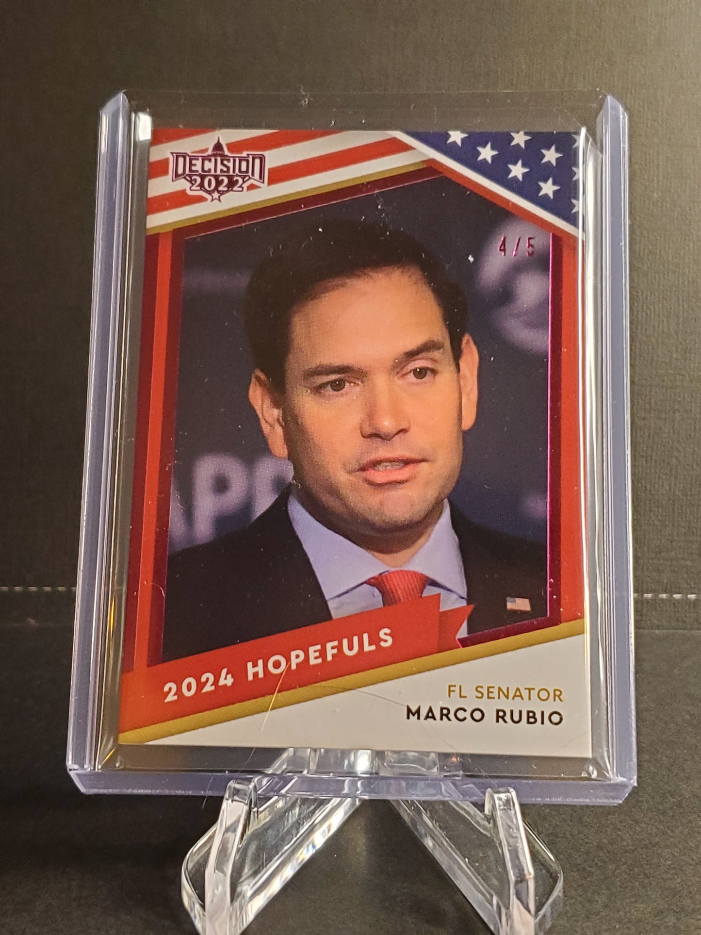 Marco Rubio 2022 Leaf Decision Purple 2024 Hopefuls /5 #15