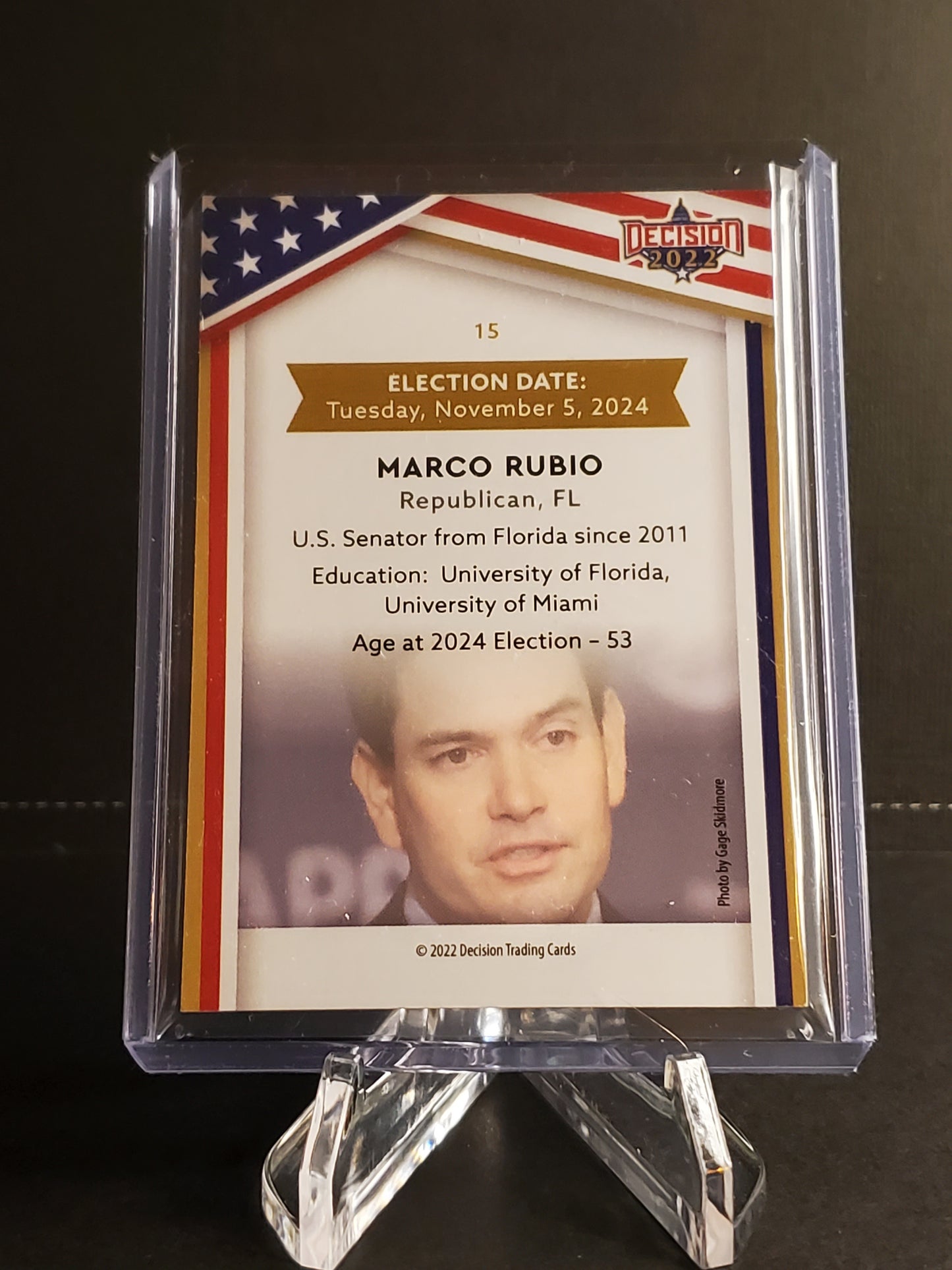 Marco Rubio 2022 Leaf Decision Purple 2024 Hopefuls /5 #15