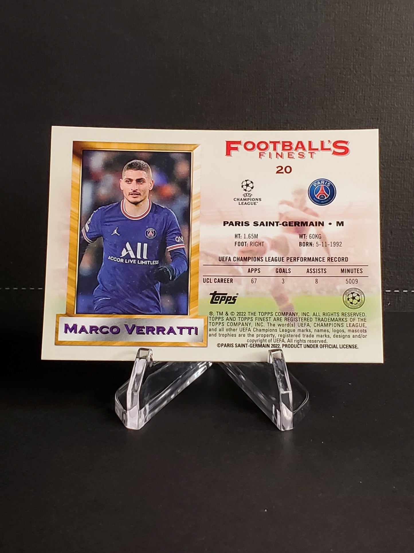 Margo Verrati 2021-2022 Topps Finest Flashbacks UEFA Soccer #20