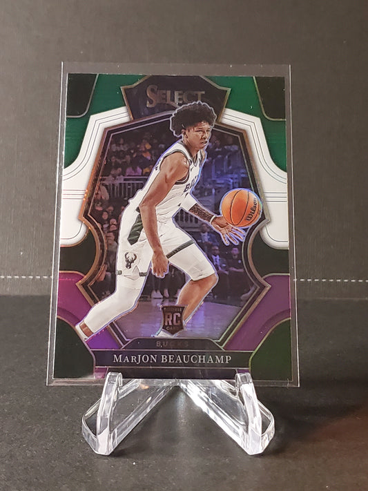 Marjon Beauchamp 2022-2023 Panini Select RC Green/White/Purple Premier Prizm #179