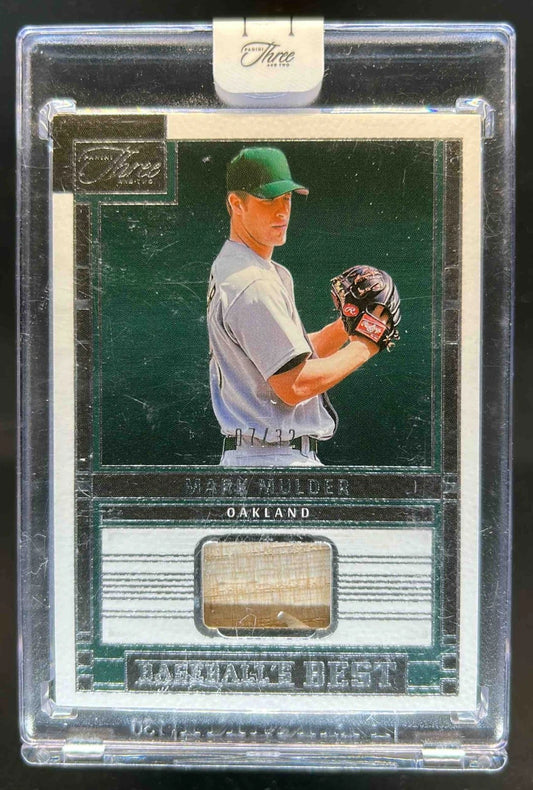 2024 Panini Three and Two Mark Mulder Baseball's Best Bat GAME USED /32 Oakland