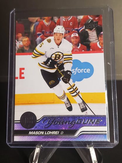 Mason Lohrei 2023/24 Upper Deck Series 2 Hockey Young Guns #497