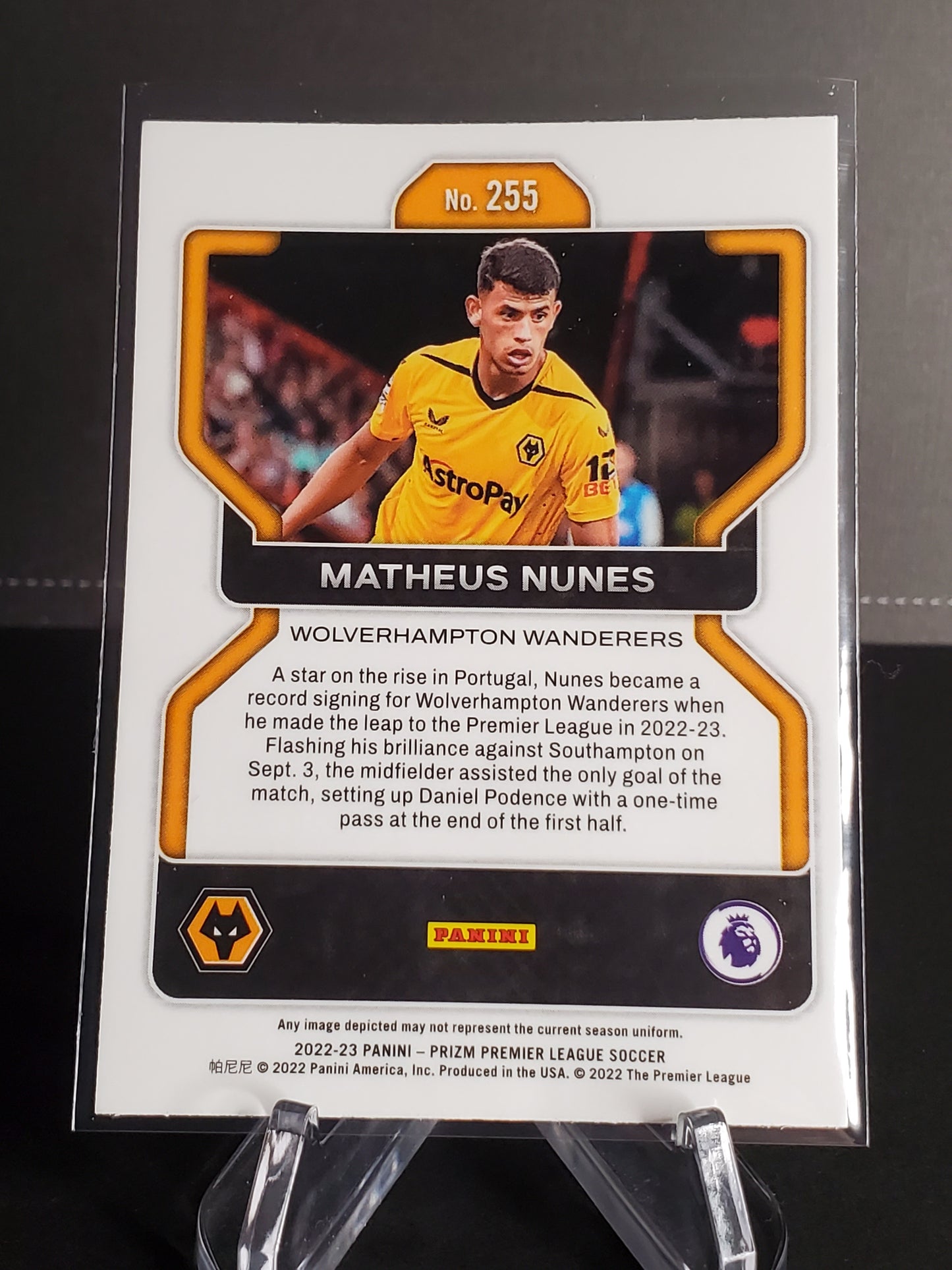 Matheus Nunes 2022-23 Panini Prizm Premier League RC #255