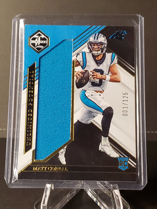 Matt Corral 2022 Panini Limited, Unlimited Potential Jumbo Patch RC #LP-MCO, /325