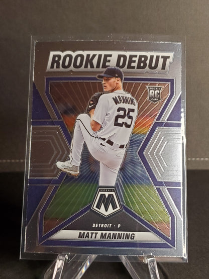 Matt Manning 2022 Panini Mosaic Baseball Rookie Debut RC #RD-14