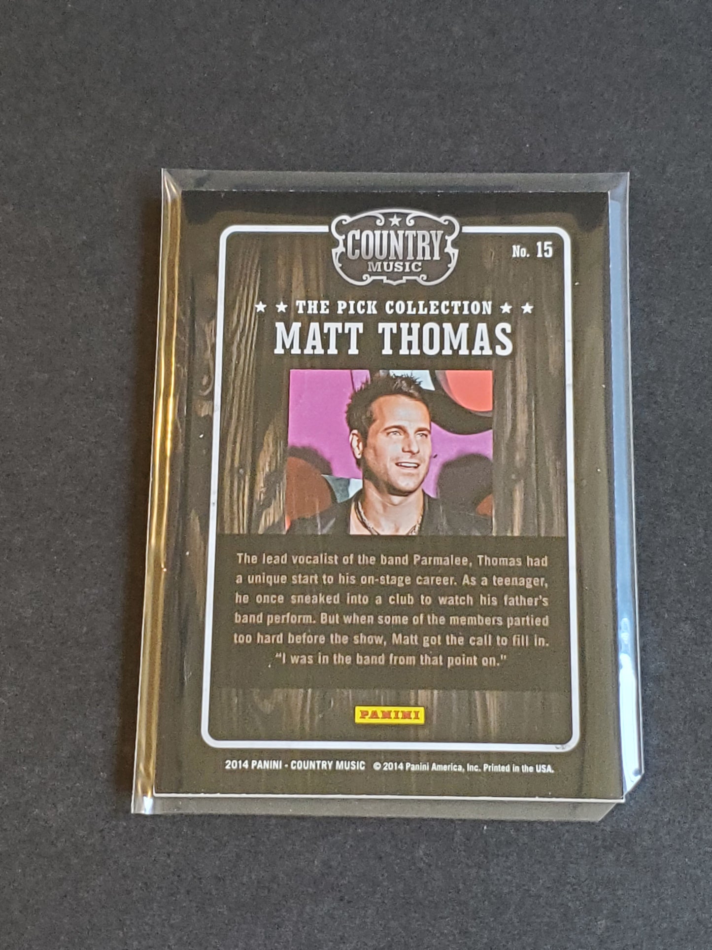 Matt Thomas 2014 Panini Country Music The Pick Collection #15