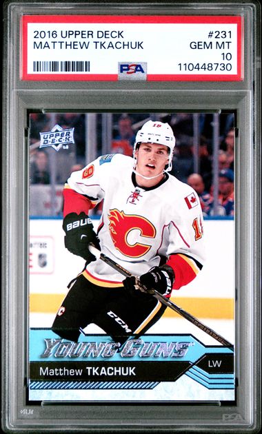 2016 Upper Deck Young Guns - Matthew Tkachuk - #231 Rookie PSA 10