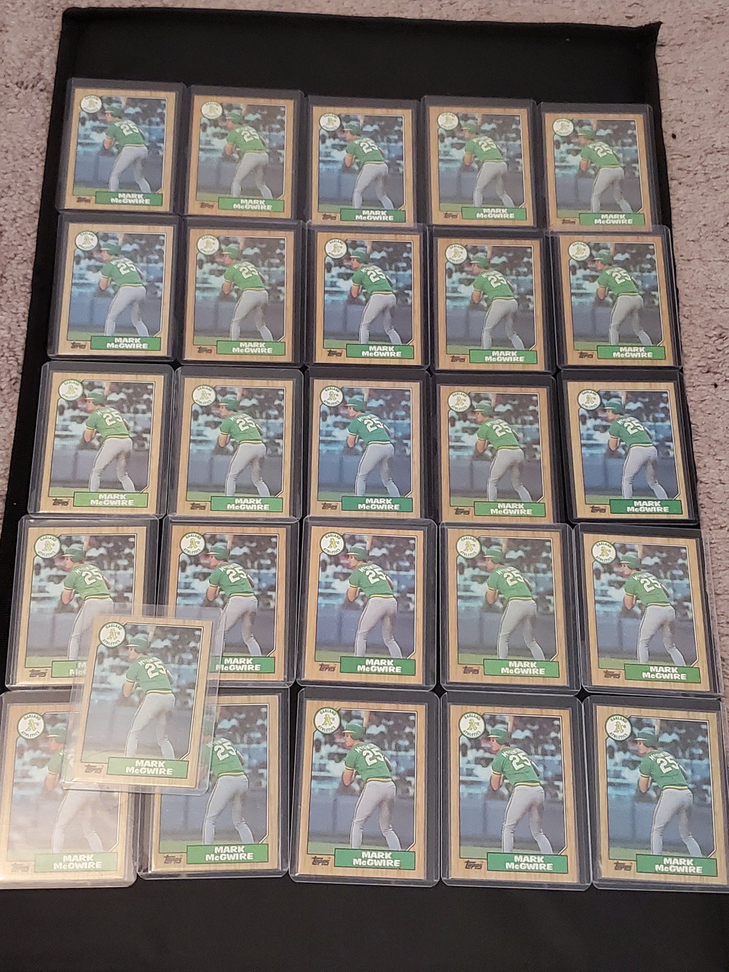 1987 Topps Lot Of (26) Mark McGwire RC #366 MINT-GM MNT