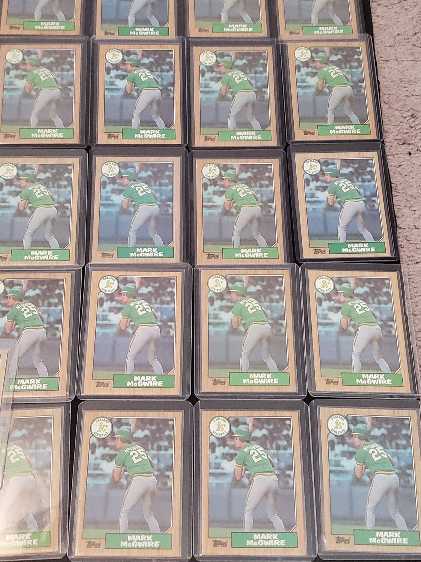 1987 Topps Lot Of (26) Mark McGwire RC #366 MINT-GM MNT