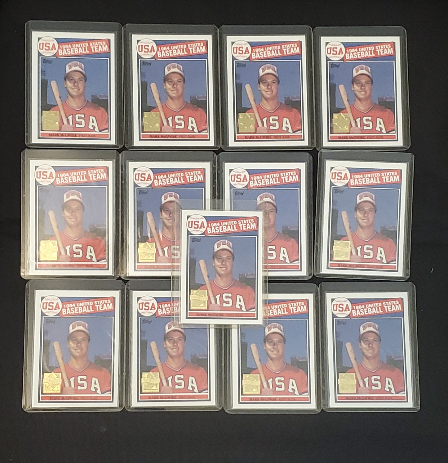 Lot of (13) 1999 Topps - Mark McGwire #401 - 1985 Rookie Reprint Team USA MINT