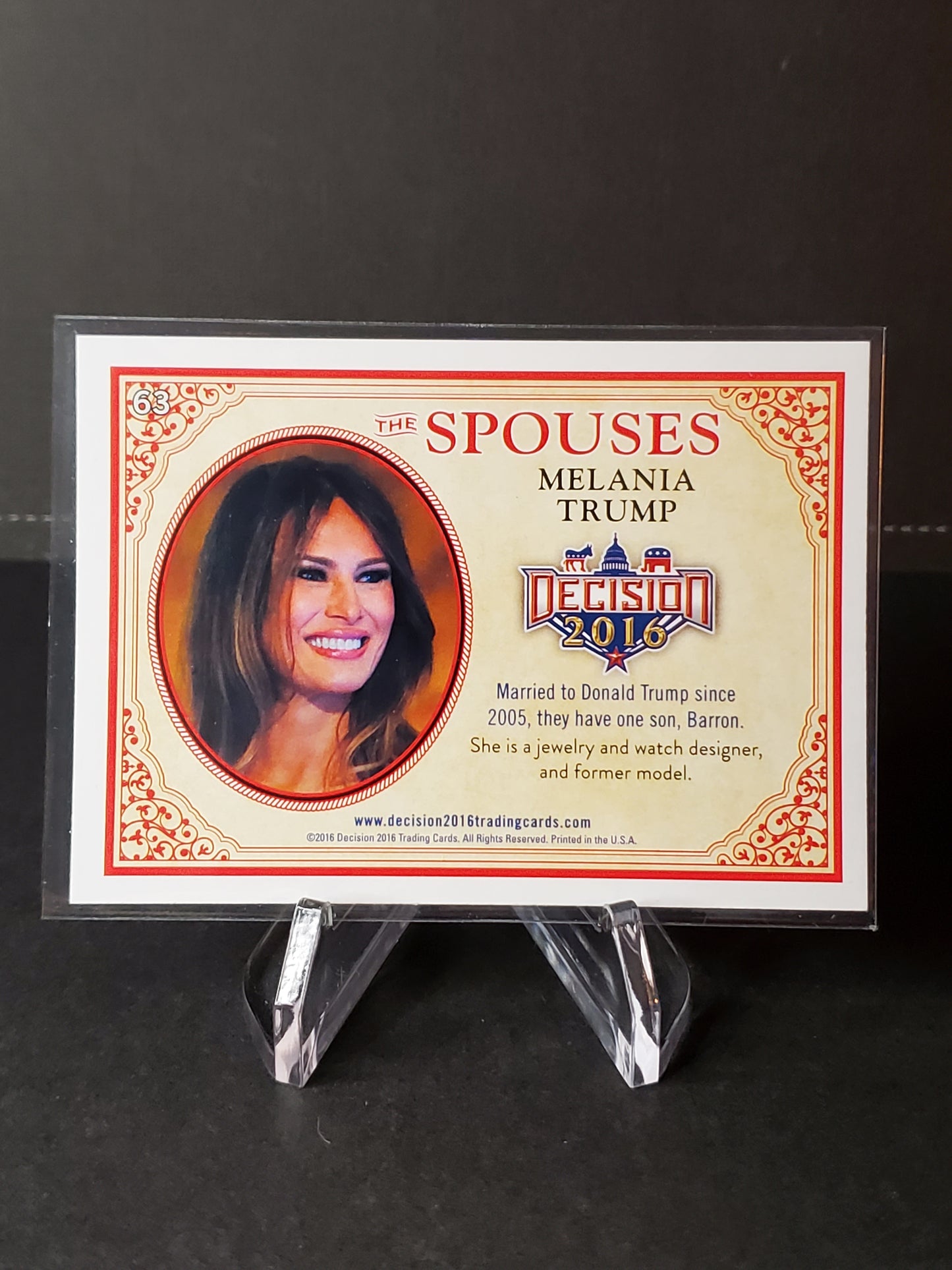 Melania Trump 2016 Leaf Decision The Spouses #63