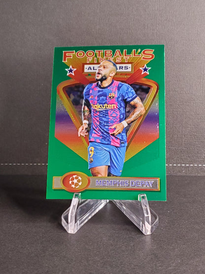 Memphis Depay 2021-2022 Topps Finest Flashbacks UEFA Soccer #191