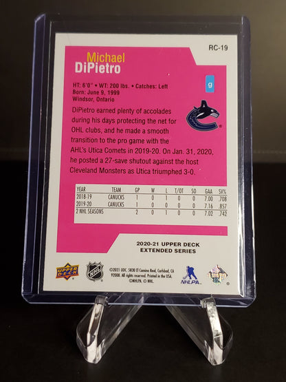 Michael DiPietro 2020-21 Upper Deck Extended Series Rookie Class SE #RC-19