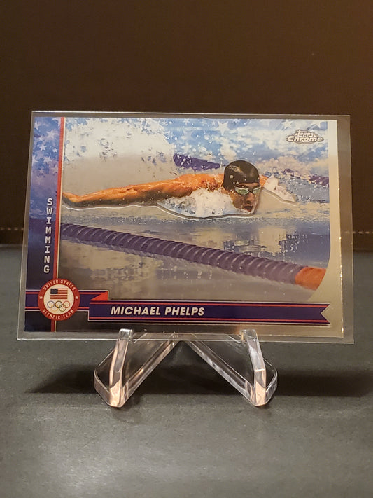 Michael Phelps 2024 Topps Chrome US Olympic and Paraolympic Hopefuls #200