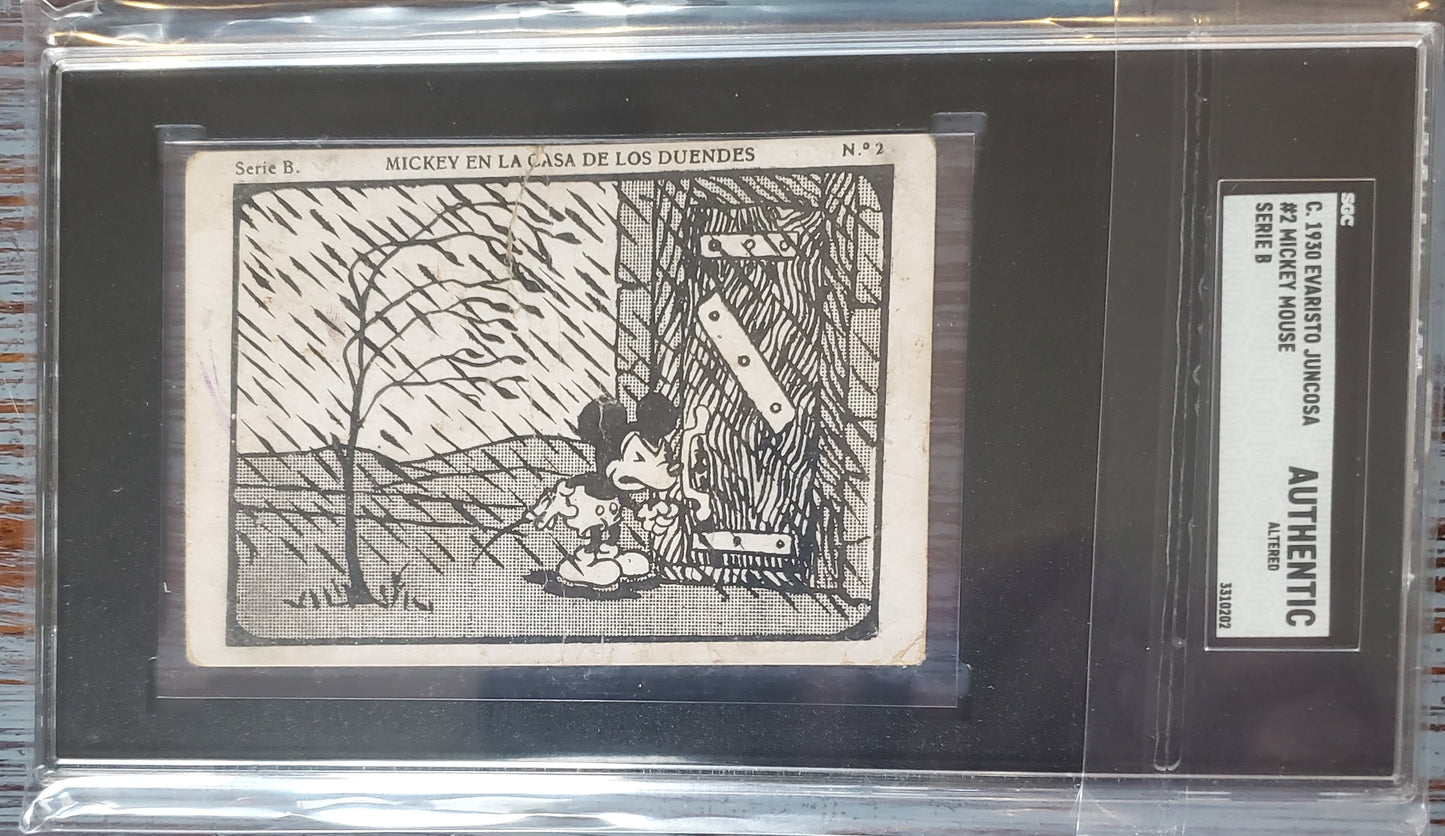 1929-30 Evaristo Juncosa Casa de los Duendes Serie B #2 Mickey Mouse SGC