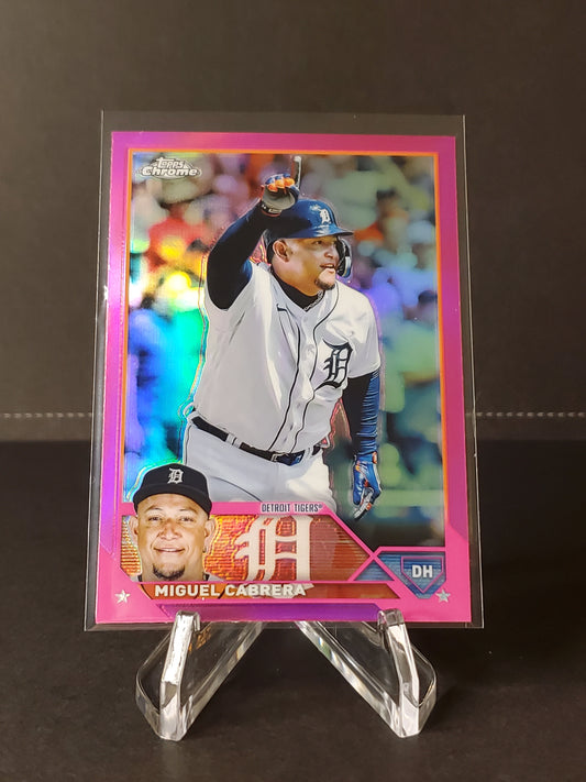 Miguel Cabrera 2022 Topps Chrome Pink Refractor #164