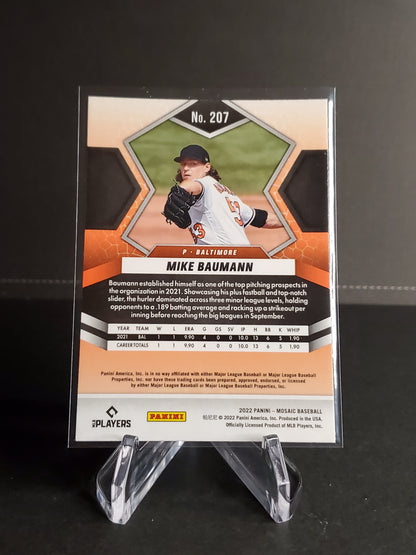 Mike Baumann 2022 Panini Mosaic RC #207