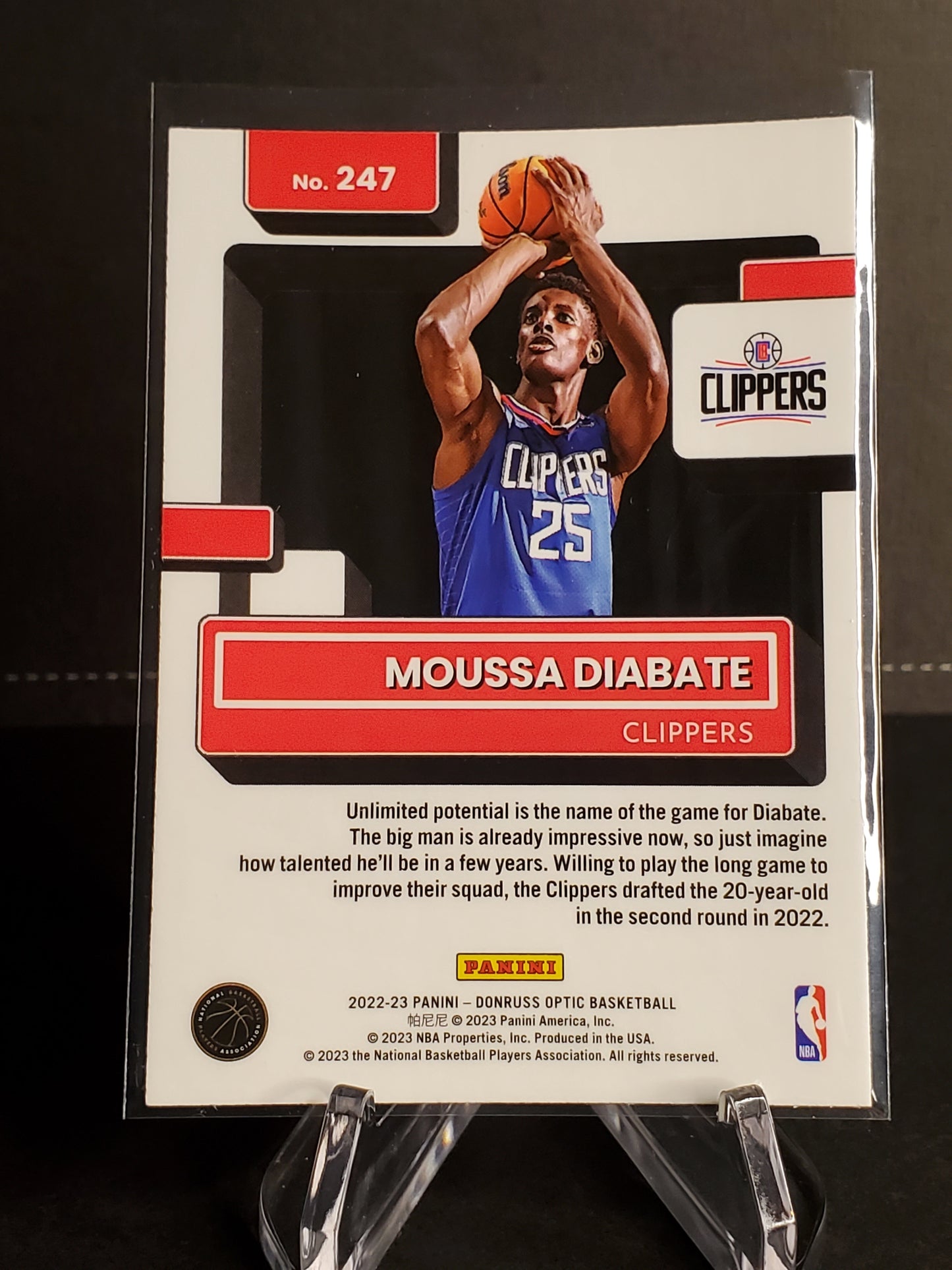 Moussa Diabate 2022-2023 Donruss Optic Rated Rookie #247