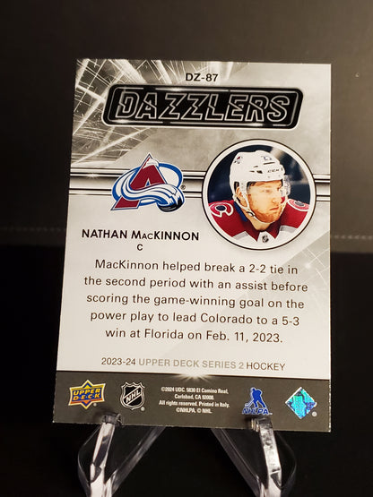 Nathan MacKinnon 2023/24 Upper Deck Series 2 Dazzlers #DZ-87