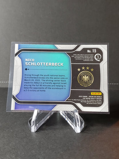 Nico Schlotterbeck 2022 Panini Prizm World Cup Qatar New Era RC #15