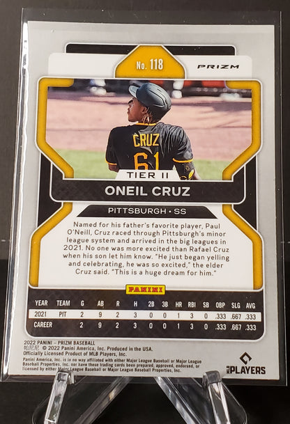 Oneil Cruz 2022 Panini White Wave Prizm RC #118