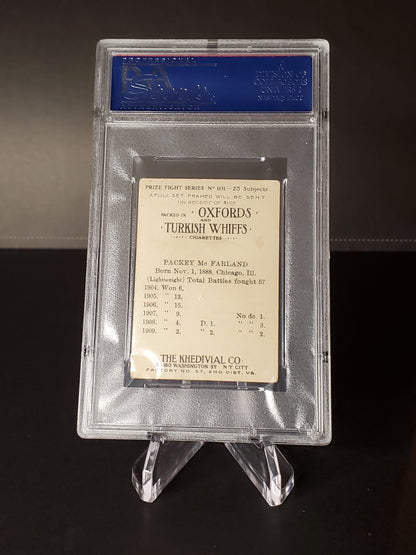 1910 Packey McFarland T225 Khedival Prize Fight Series 101 Boxing PSA 4