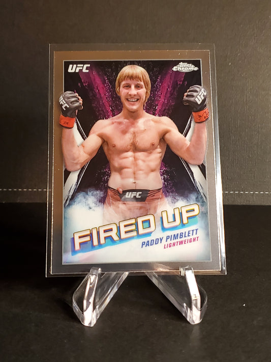 Paddy Pimblett 2024 Topps Chrome UFC Fired Up FDP-23