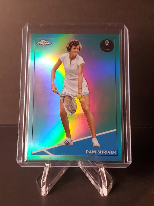 Pam Shriver 2021 Topps Chrome Tennis Aqua Refractor #61 : /150