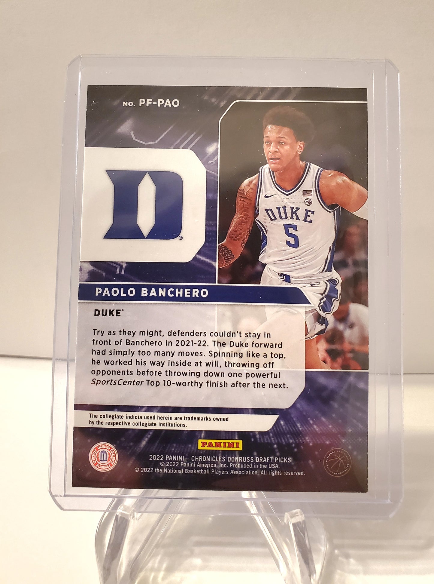 Paolo Banchero 2022 Panini Chronicles Power Formulas PF-PAO