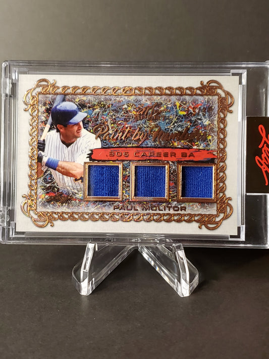 Paul Molitor 2021 Leaf Art of Sport Triple Patch #PBN-25, /30