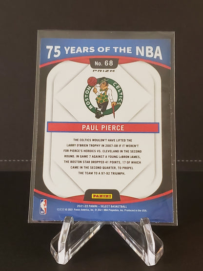 Paul Pierce 2021 - 2022 Panini Select Basketball "75 Years of the NBA" Prizm #68