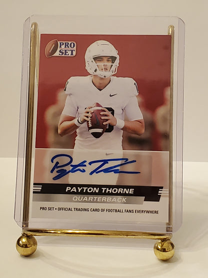 Payton Thorne - 2022 Leaf Pro Set QB - Auto #PSA-PT1