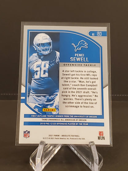 Penei Sewell 2021 Panini Absolute RC #193