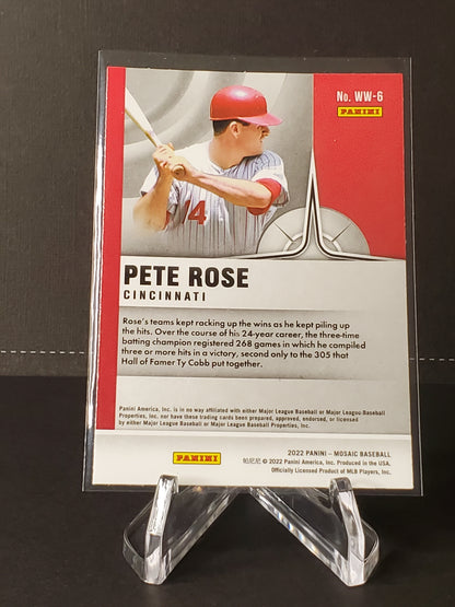 Pete Rose 2022 Panini Mosaic Baseball Will To Win #WW-6