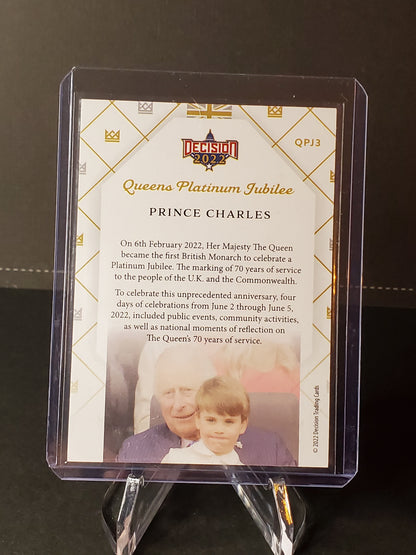 Prince Charles 2022 Leaf Decision Queen's Platinum Jubilee #QPJ3